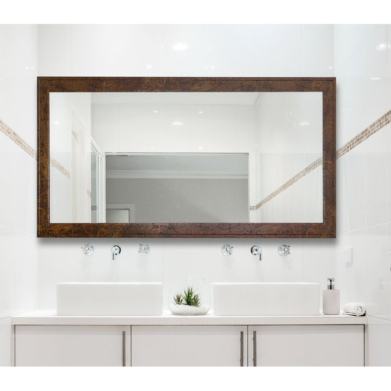 Miroir de salle de bain Larmar, 39 po x 49,5 po
