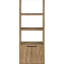 , Mango - look, 3 tablettes, tour média, tablettes horizontales, livres, armoire à deux portes, mangue Odds and Ends, art, rangement