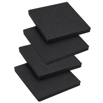 RV Stabilizer Jack Pads, 8.5 x 8.5 Inch Heavy-Duty Rubber Leveling Blocks, 4 Pack