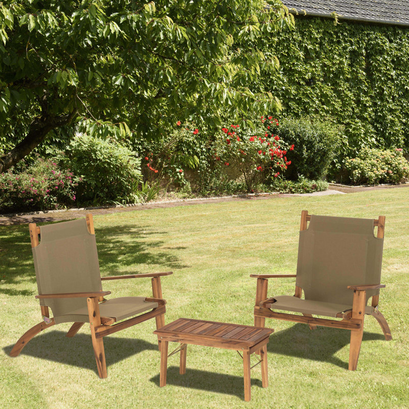 Roan Rectangular Acacia Folding Outdoor Coffee Table, 93" H x 76" L x 89" D