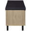 Banc de rangement moderne à 2 portes-765420463