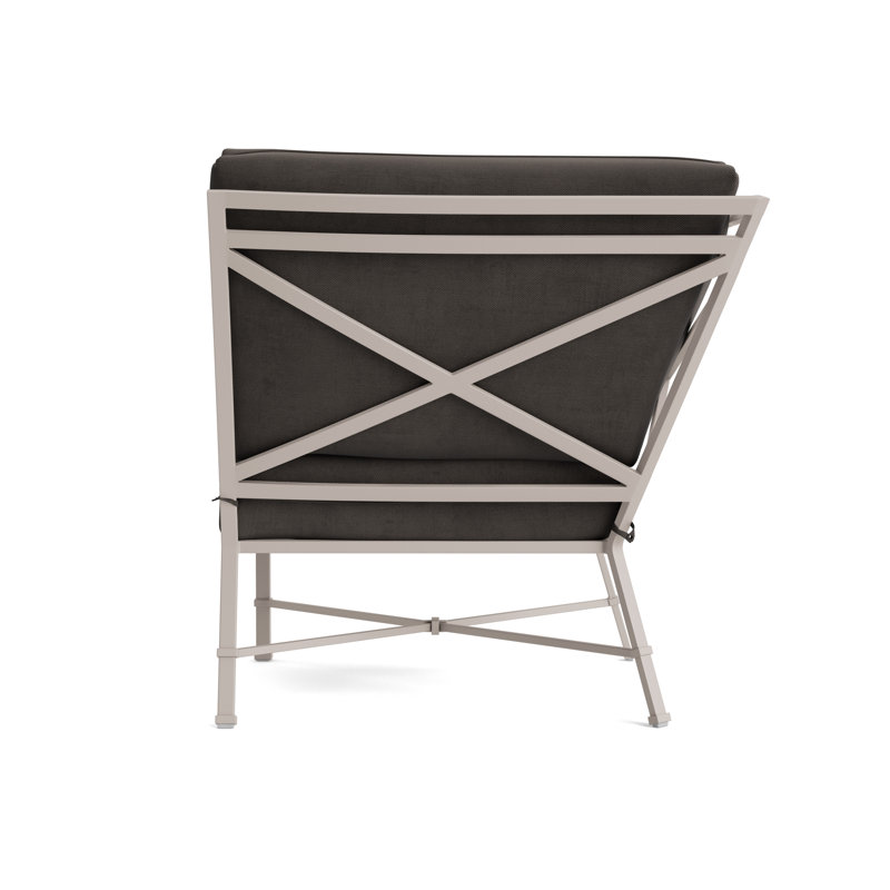 Venetian Outdoor Patio Sectional, Fusion Charcoal, Dove