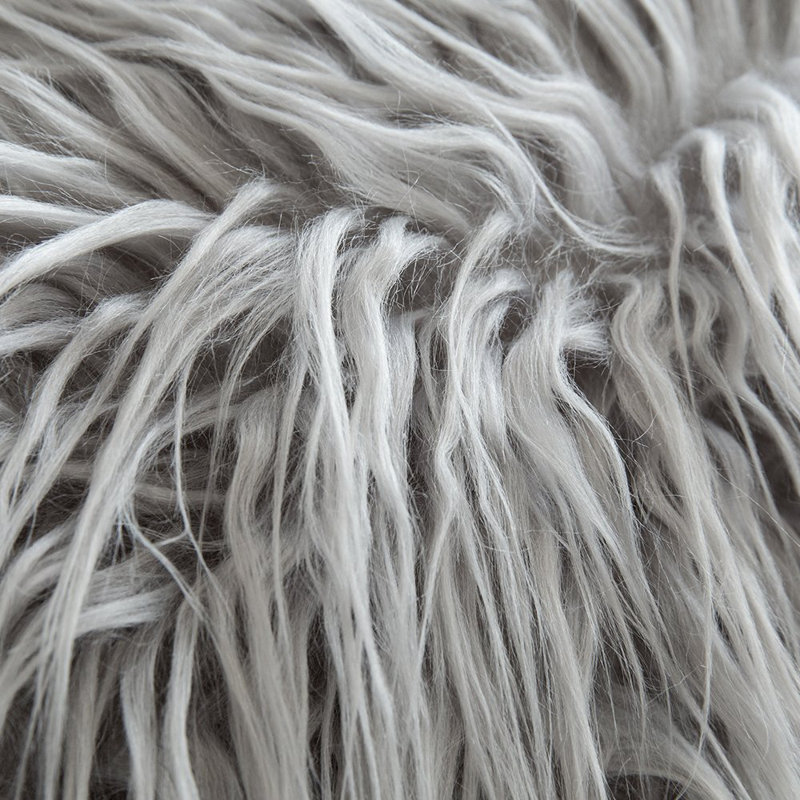 Coussin Mongolian, Gris, Housse de coussin et insert