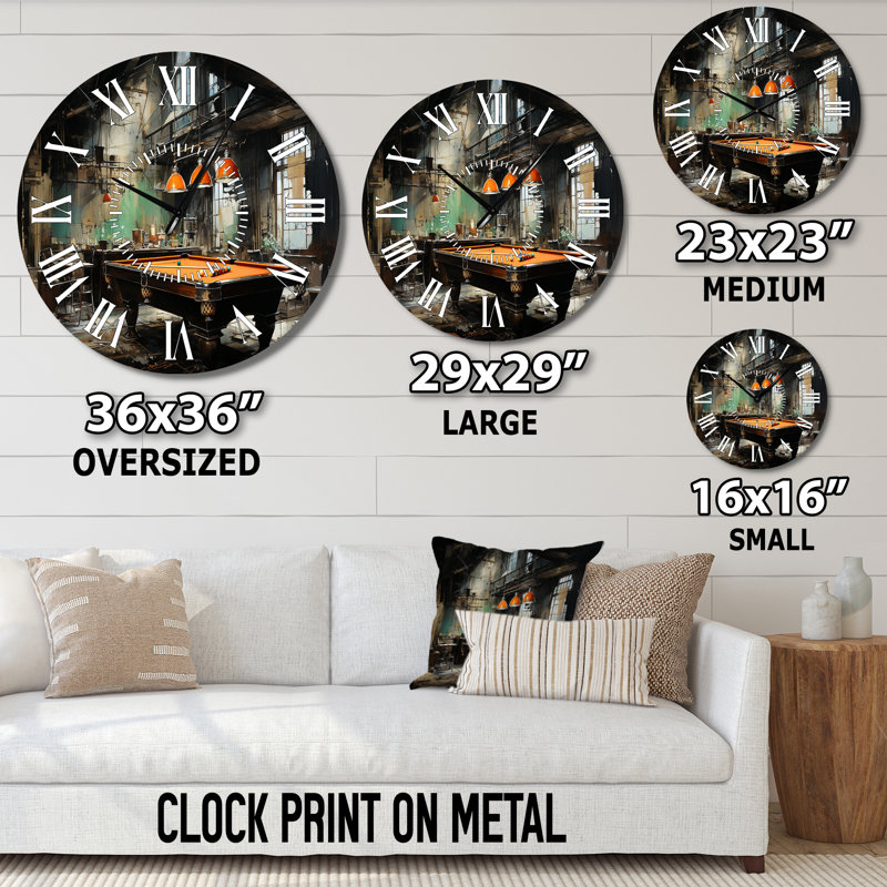 Horloge murale Billard, Grand