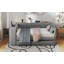 Lit de jour rembourré en velours Glam avec tablettes de rangement et station de charge-117122594