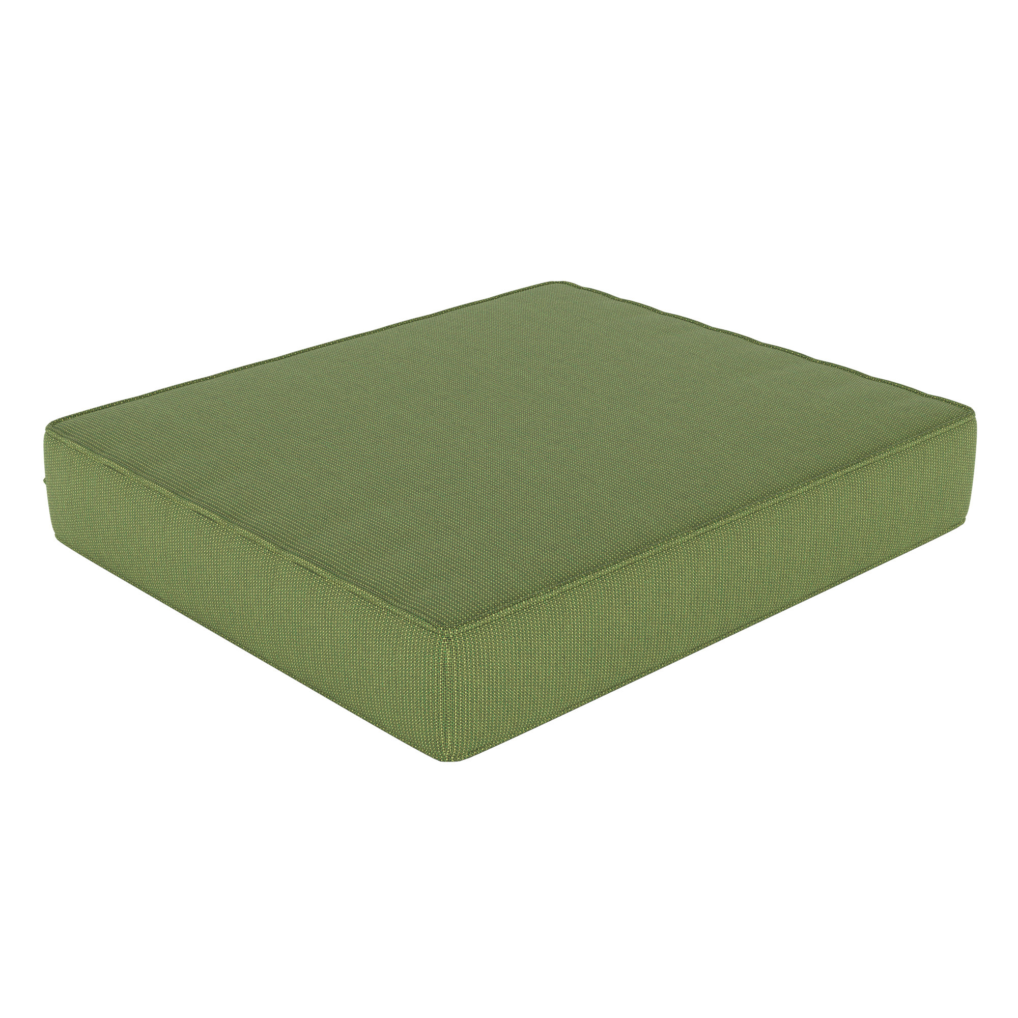 Sunbrella® Outdoor Ottoman Cushion, Spectrum Cilantro Sunbrella® Plainweave, 4" H x 24" W x 20.5" D