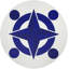 Constellations Compass Pebble 16" Vinyl Placemat
