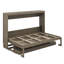 Lit escamotable avec bureau de coiffeuse, miroir central et 2 tiroirs latéraux-1829479949