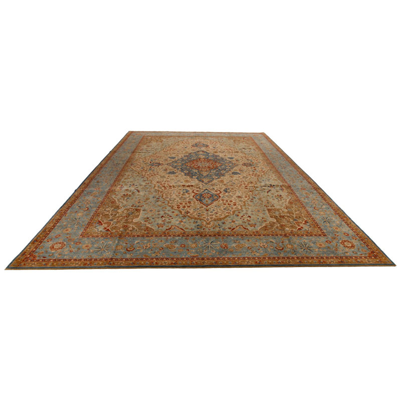 10x14 Blue and White Turkish Traditional Rug