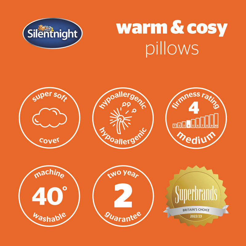 Silentnight Warm And Cosy Pillows - 6 Pillows