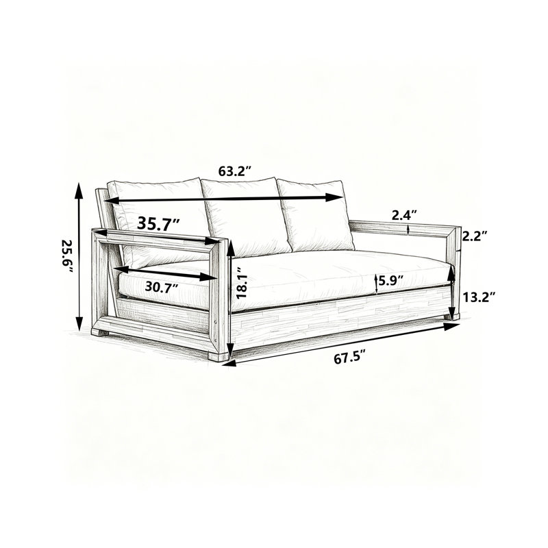 Canapé de patio et lit de jour pour piscine et cour arrière, Beige
