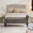 Velvet Upholstered Storage Bench-1557076944
