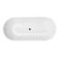 Luxueuse baignoire autoportante en acrylique pour une salle de bain de style spa