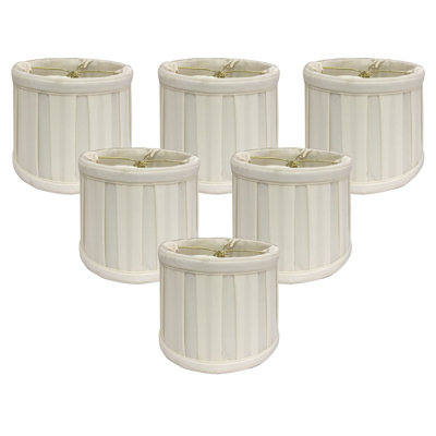 4.25'' H Silk Drum Candelabra Shade