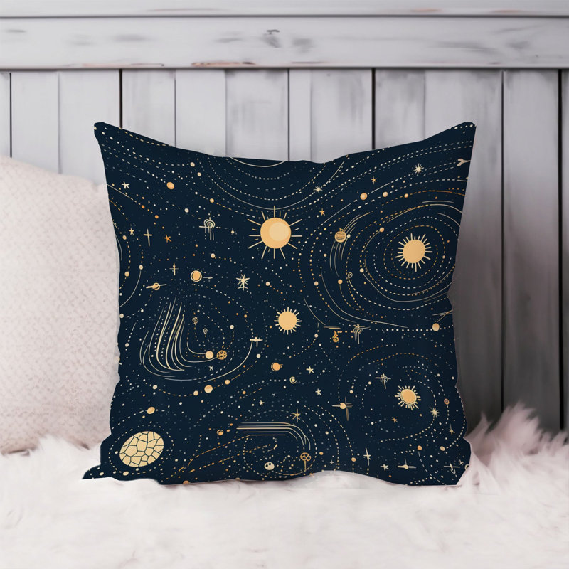 Astronomy and Space Stars Pattern VI Modern, 18"H x 18"W