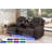 Tayeba Diamond Faux Leather Reclining Sofa-106485171