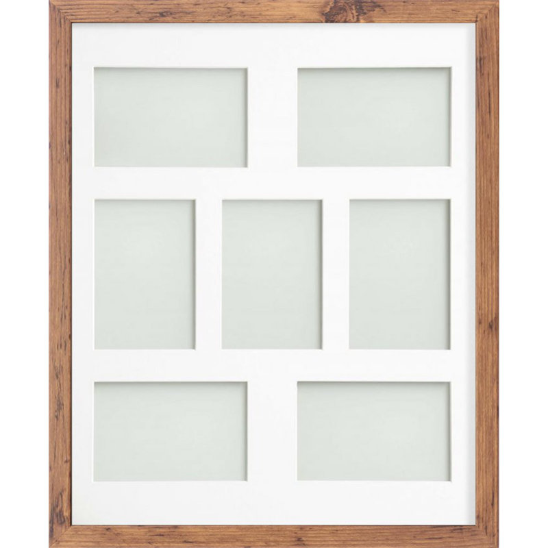 Markeida Matte Picture Frame with Mat, Beech