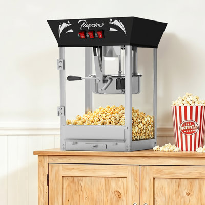 Vintage 12 Oz. Professional Popcorn Machine, 23.03 Inches Tall, Makes 50 Cups Of Popcorn, Including Measuring Cup, Scoop And Serving Cups