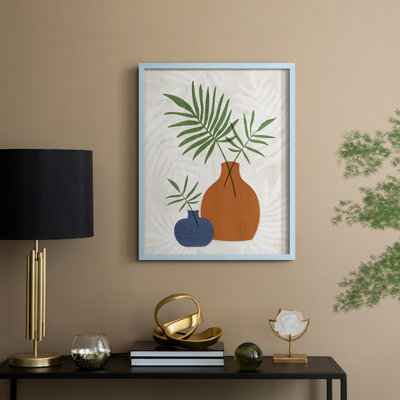 Palm Still Life II, reproduction encadrée - bois massif