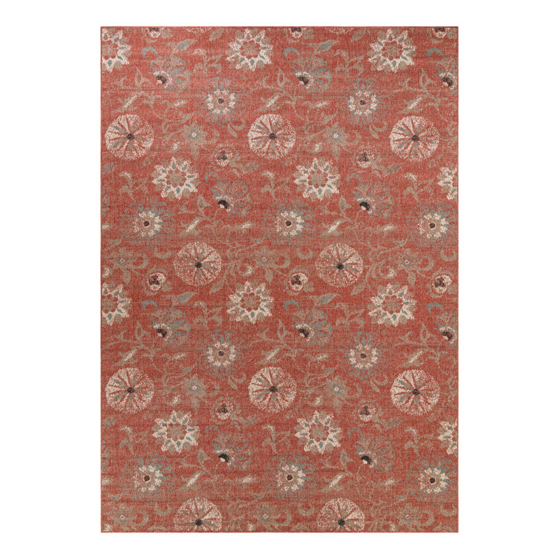 Tapis d'extérieur botanique, Rectangle 10 pi x 14 pi 2 po