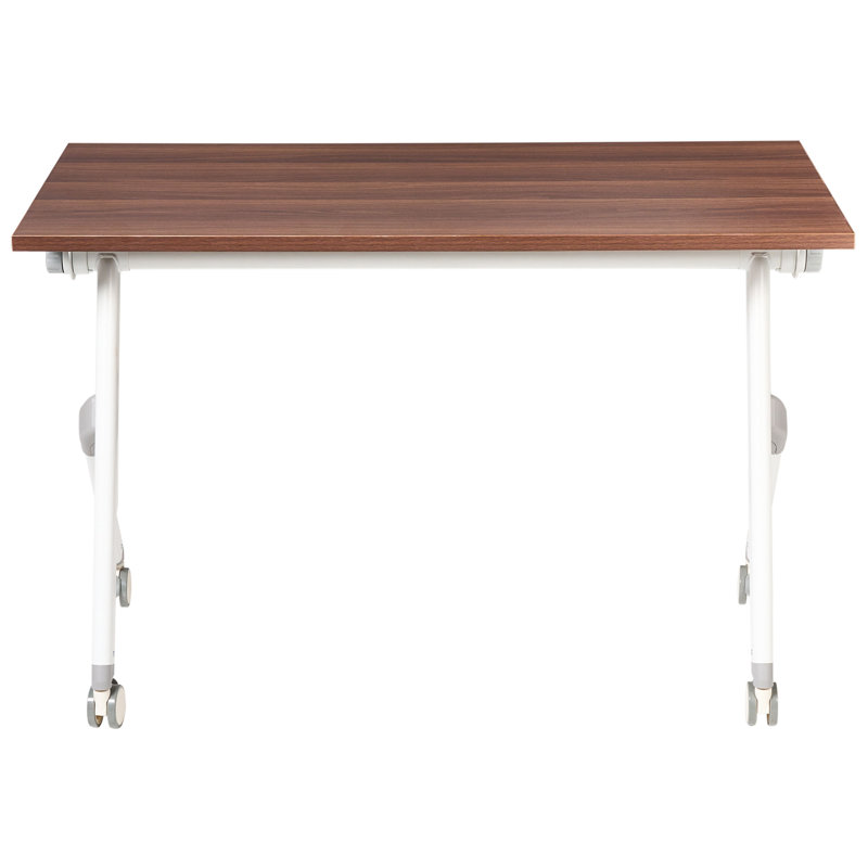 Aarre Standing Desk, Dark Brown/White, 73cm H x 120cm W x 60cm D