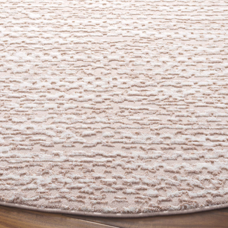 Jemie Performance Chevron Rug, Round 6'7"