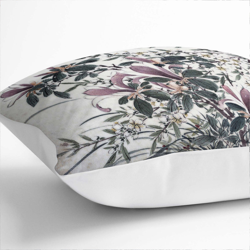 Square Throw Cushion, 40cm H x 40cm W x 15cm D, White
