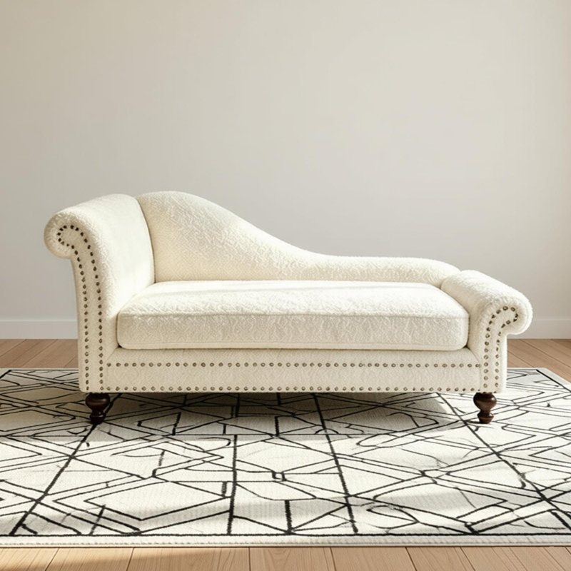 Chaise longue simple simple et luxueuse