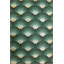 Tapis tissé à motif de disques verts-1042186328