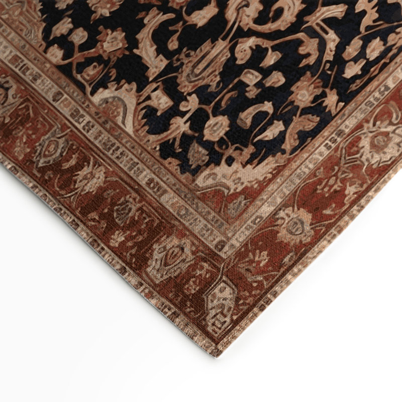Persian Brown Indoor and Outdoor Area Rug, Rectangle 3' x 5'