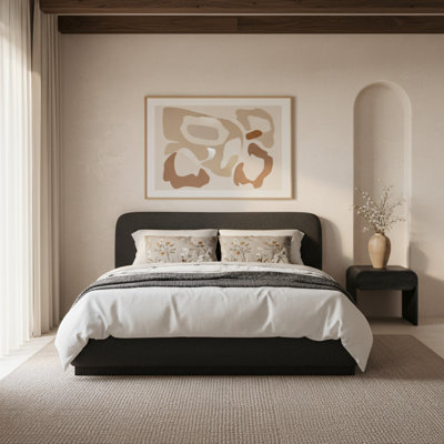 Lit plateforme tapissier Rigby