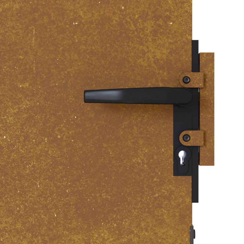 Maingrette Brown Metal Gate, 85cm H x 200cm W