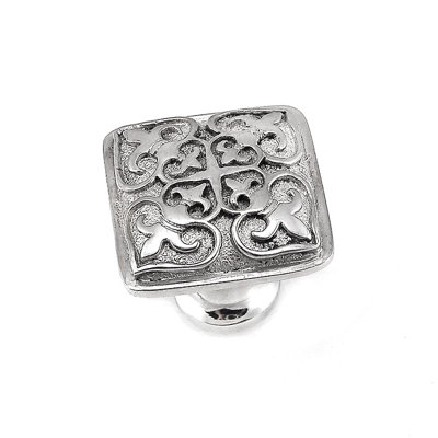 Fleur De Lis Square Knob