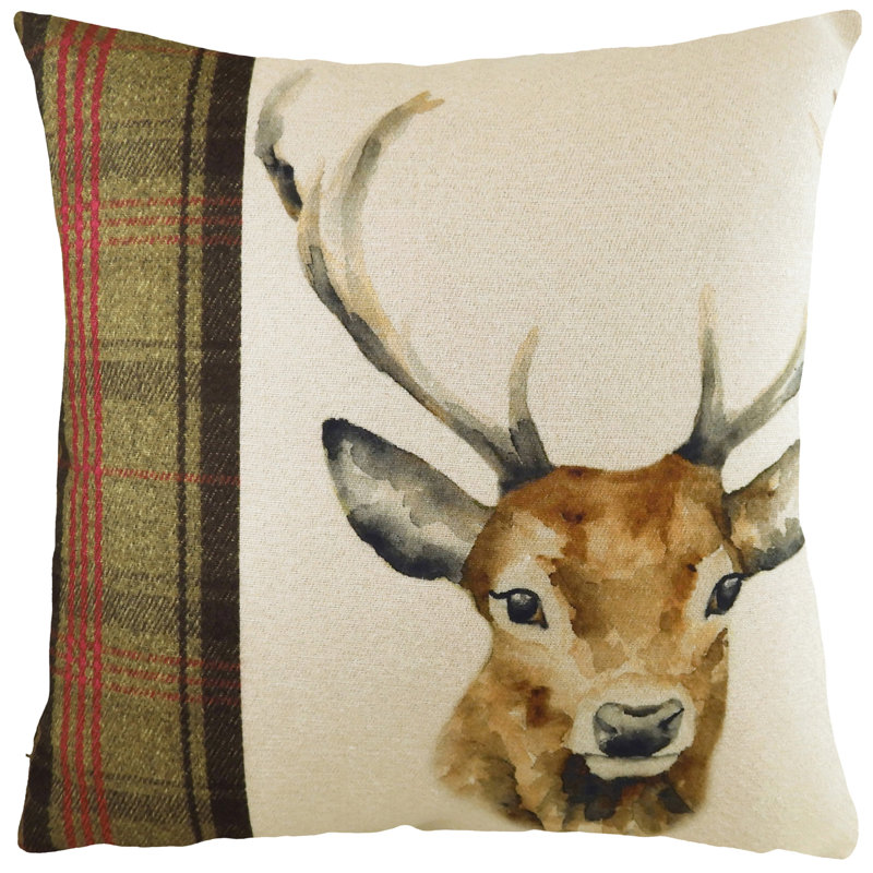Plaid Square Cushion Cover