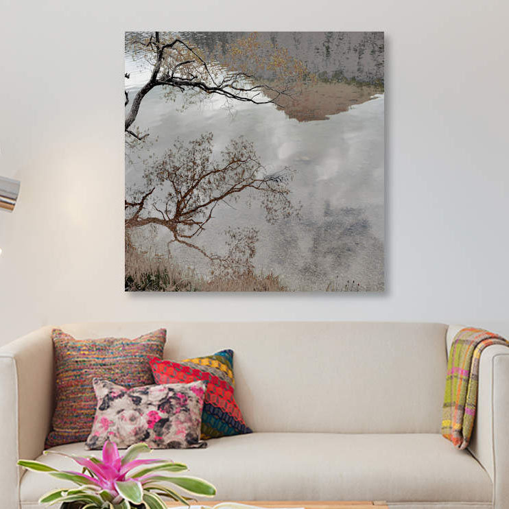 « chaud-après-midi ii », impression sur toile, H 26 po x l 26 po x P 1,5 po, Toile tendue, Pas de tapis
