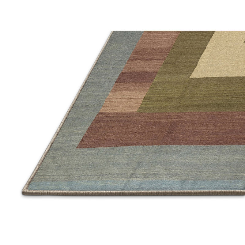 Tapis gris/beige/brun contemporain, Rectangle 5 pi x 7 pi