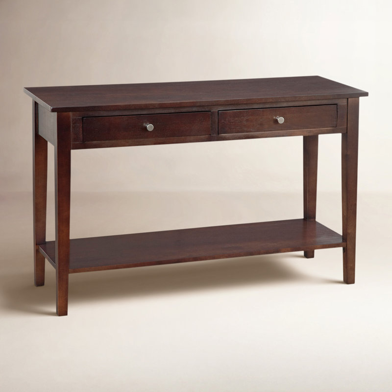 East Hampton 48'' Solid Wood Console Table, Brass