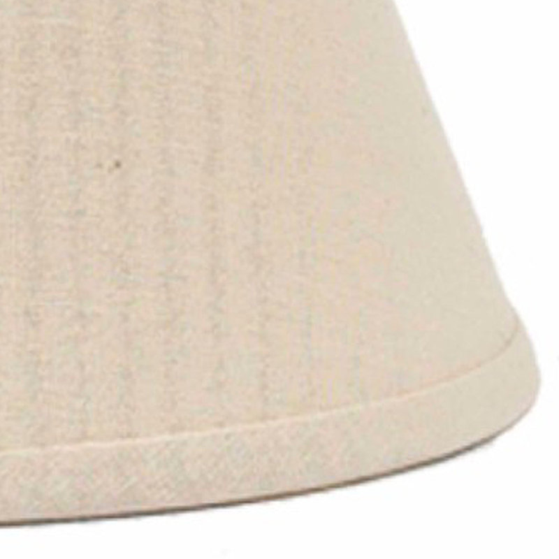 Abat-jour empire en coton, H 10,5 po x l 14 po x P 14 po