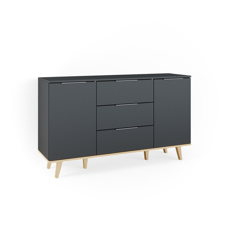 Oyama 138 Cm Wide 3 Drawer Sideboard