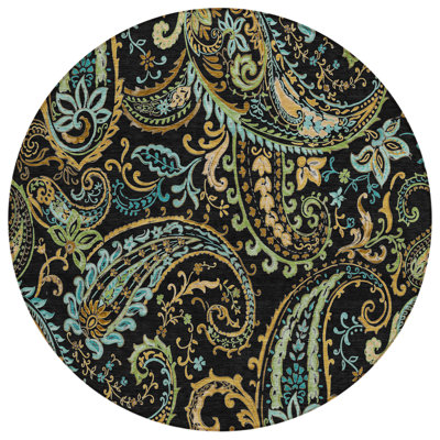 Tapis extérieur rond antidérapant 8 po