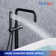 Rainlex Single Handle Floor Mounted Clawfoot Tub Faucet with Handheld Shower Freestanding Faucet