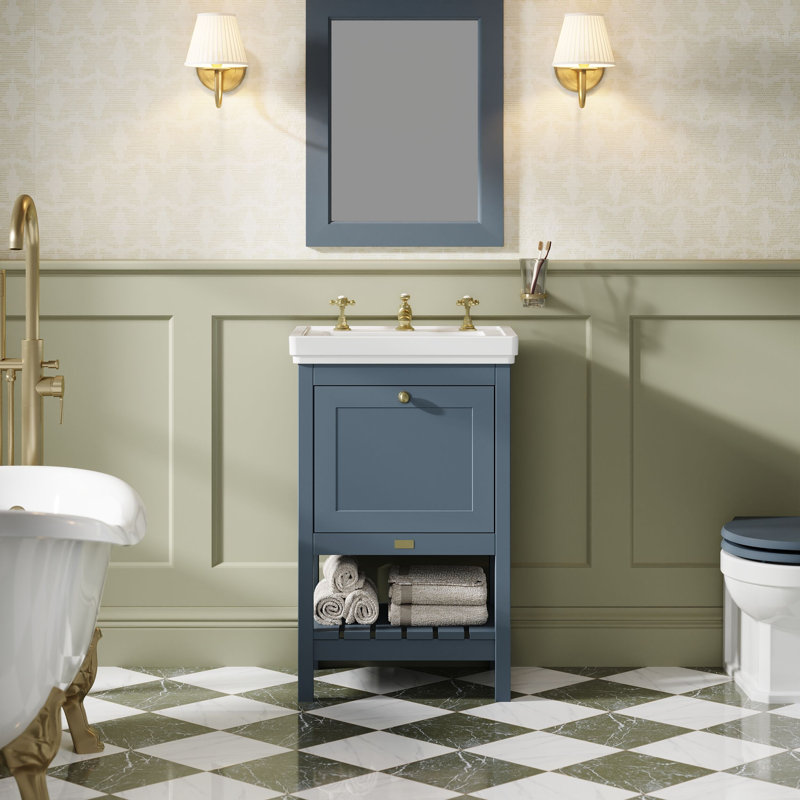 Hartleigh 531 mm Bathroom Vanity, Stiffkey Blue
