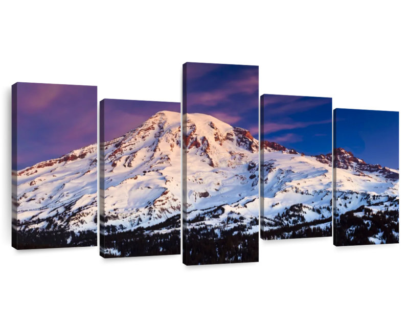 Alvord Snowy Mt. Rainier, H 40 po x l 80 po