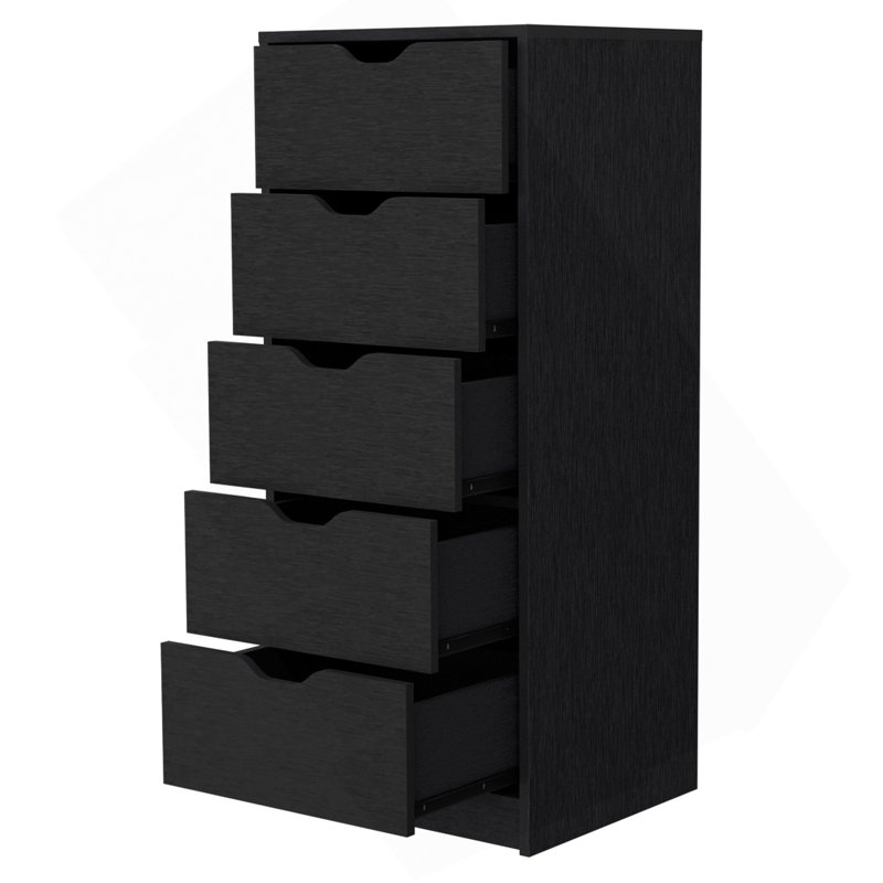 Commode 5 tiroirs Wenge, Wengé