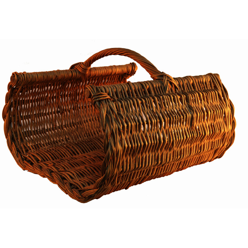 August Grove Wicker Decorative Basket, 29 cm H x 45 cm W x 44 cm D
