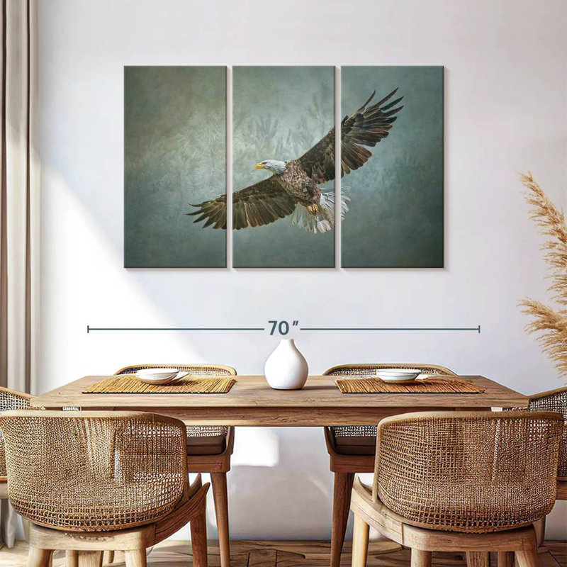 Aigle volant majestueux Brampt, H 36 po x l 57 po