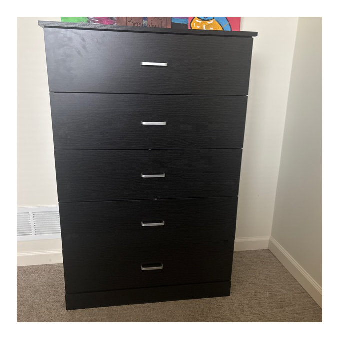 Wade Logan Allyannah 5 Drawer 47.2'' H Dresser & Reviews | Wayfair