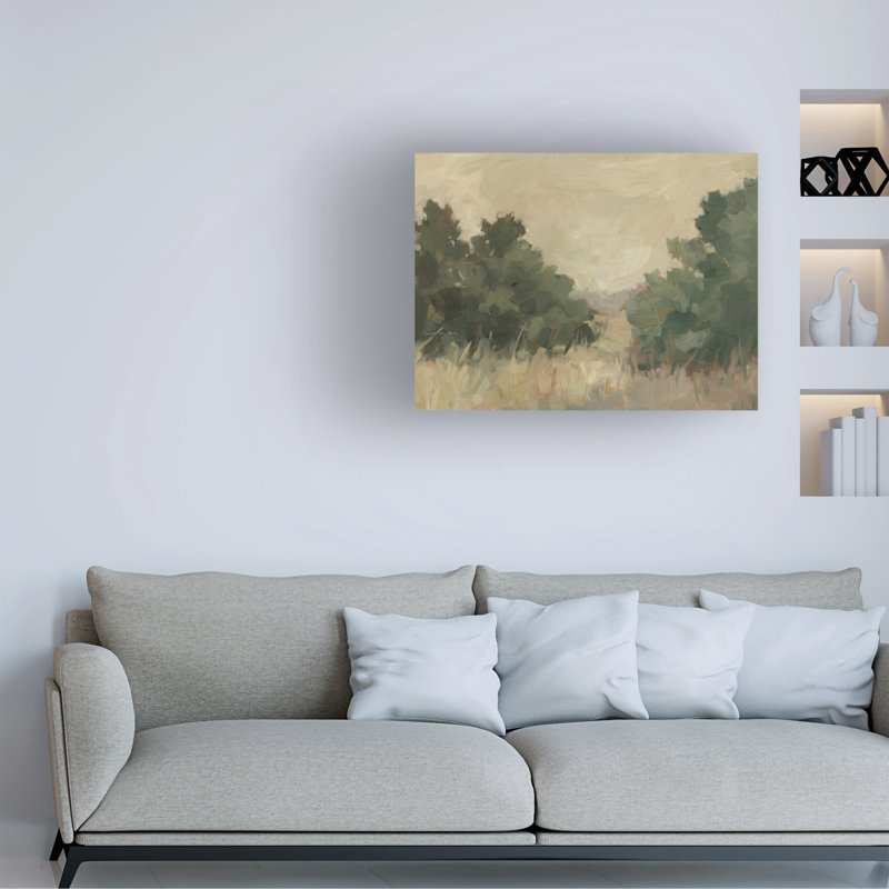 Art mural sur toile tendue - «Hillside Harvest II» par Ethan Harper pour décoration de salon, de chambre à coucher ou de bureau - 35 x 47