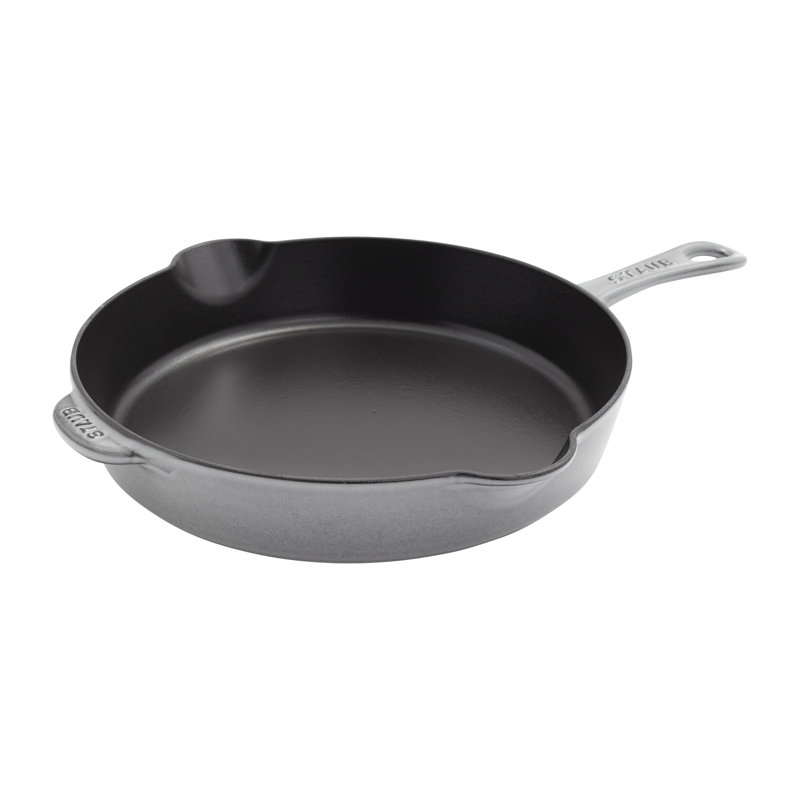 Pans Cast Iron Traditional Deep Frypan, Graphite Gray, 8.5"