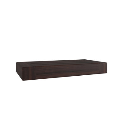 Étagère murale flottante en teck 12 "Obi Mocha-Shield OptiAREA